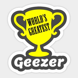 World's Greatest Geezer Sticker